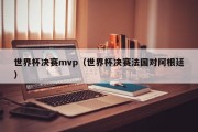 世界杯决赛mvp（世界杯决赛法国对阿根廷）