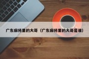广东麻将里的大哥（广东麻将里的大哥是谁）
