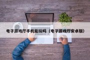 电子游戏厅手机能玩吗（电子游戏厅安卓版）